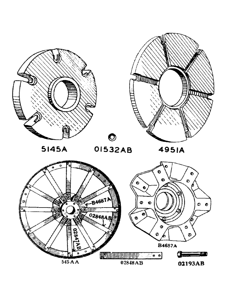 Схема запчастей Case IH DC-SERIES - (075) - WEIGHTS FOR PNEUMATIC REAR WHEELS, FOR "D" - "DC" - "DH" - (06) - POWER TRAIN