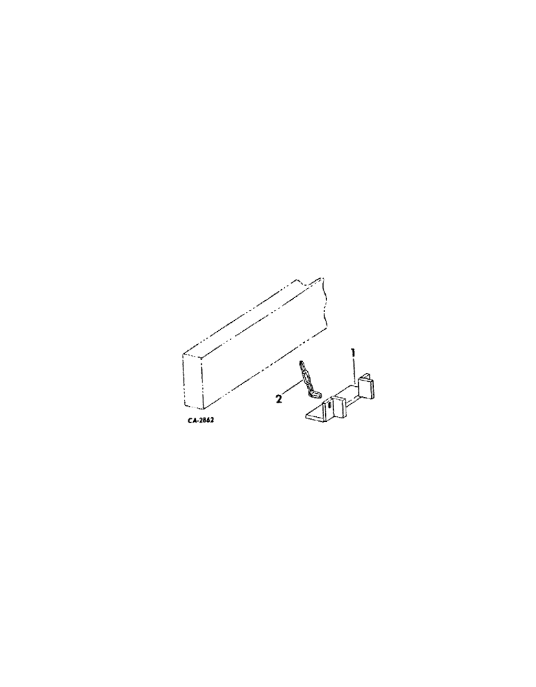 Схема запчастей Case IH 105 - (C-16[A]) - BOLSTER PLATE AND CHAIN 