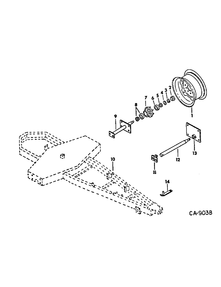 Схема запчастей Case IH 950 - (C-05) - AXLE AND WHEELS 