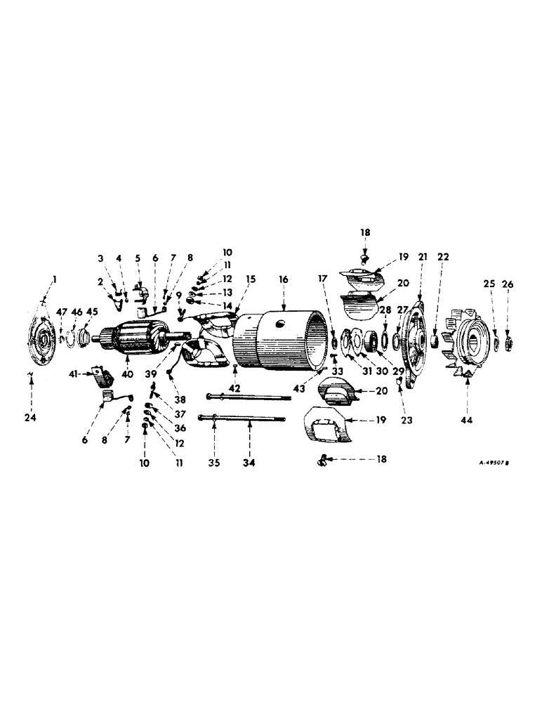 Схема запчастей Case IH 414 - (247) - ELECTRICAL SYSTEM, GENERATOR, DELCO-REMY, 12 VOLT (55) - ELECTRICAL SYSTEMS