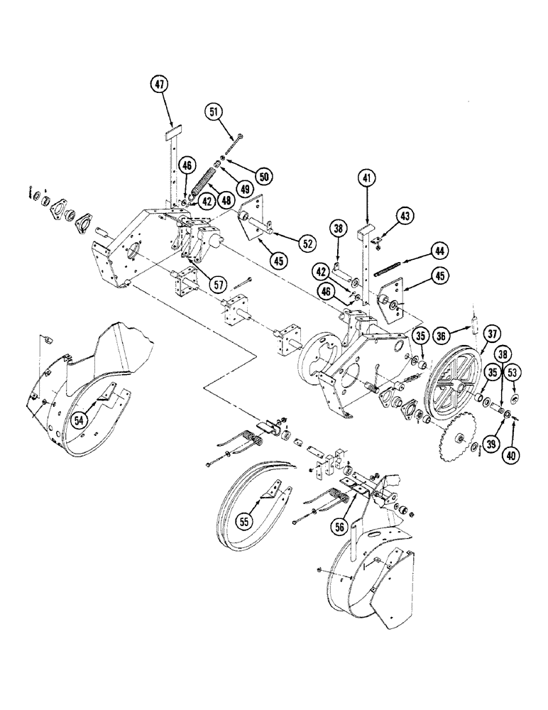 Схема запчастей Case IH 3450 - (64) - PICKUP, PRIOR TO P.I.N. 001280 