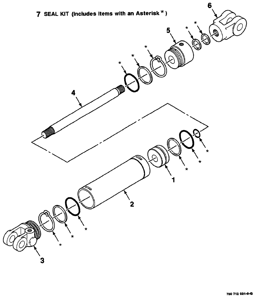 Схема запчастей Case IH 8860 - (08-60) - HYDRAULIC CYLINDER ASSEMBLY - LEFT (35) - HYDRAULIC SYSTEMS