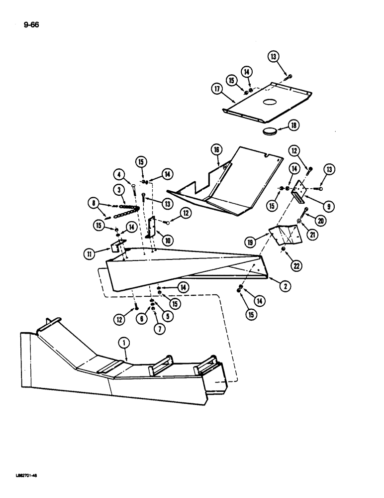 Схема запчастей Case IH 1822 - (9-066) - PLANT GUARD (13) - PICKING SYSTEM