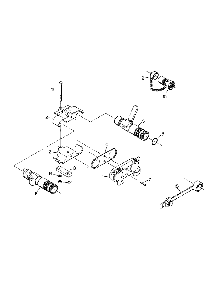 Схема запчастей Case IH KP-1400 - (08-17) - HYDRAULIC COUPLER ASSEMBLY (07) - HYDRAULICS