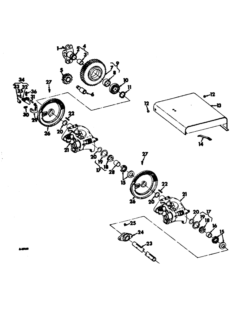 Схема запчастей Case IH 445 - (A-43) - LOK-TWIST TWISTER AND RELATED PARTS, FOR WIRE BALER 