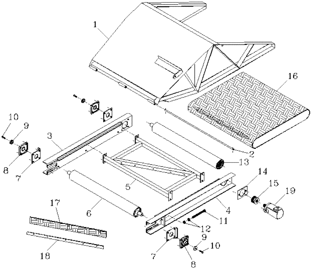 Схема запчастей Case IH 7700 - (A08[06]) - ELEVATOR DUAL ROW EXTENSION {Optional} Mainframe & Functioning Components