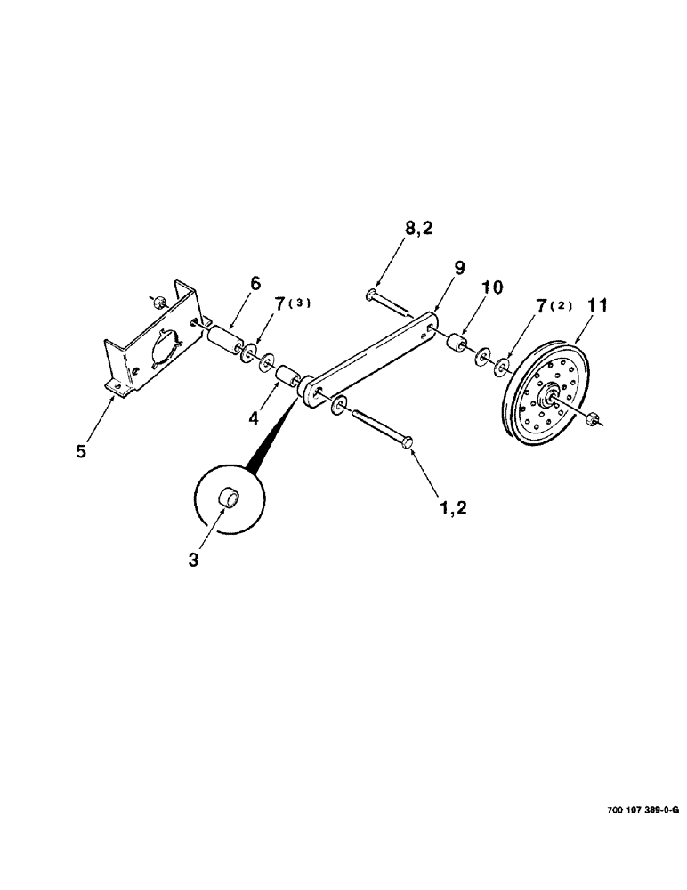 Схема запчастей Case IH 8820 - (2-18) - REEL DRIVE TIGHTENER ASSEMBLY (09) - CHASSIS