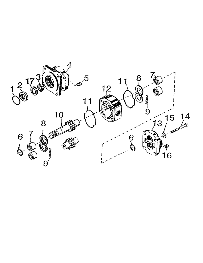 Схема запчастей Case IH 7000 - (B02-55) - HYDRAULIC MOTOR, M50A Hydraulic Components & Circuits