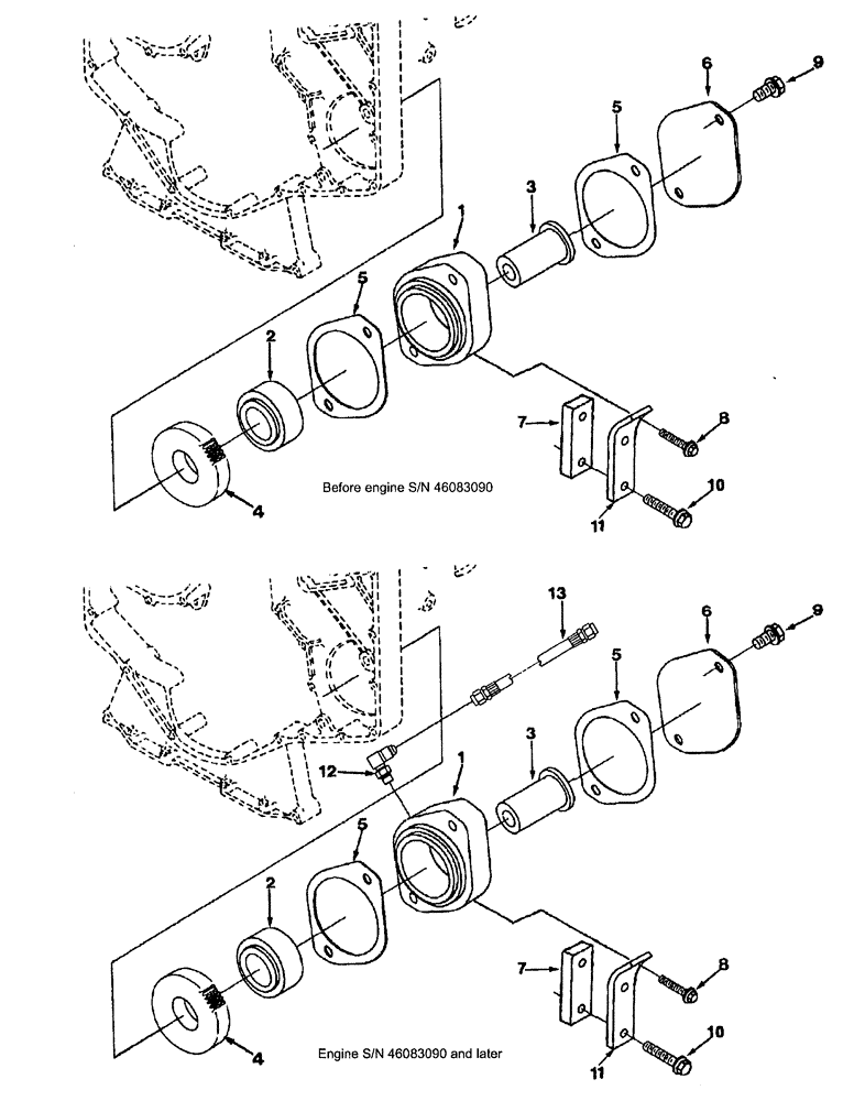 Схема запчастей Case IH SPX3200 - (03-042) - FRONT GEAR TRAIN ACCESSORY DRIVE (10) - ENGINE