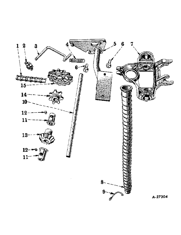 Схема запчастей Case IH 101 - (H-26) - HOPPER BRACKET AND TUBE 