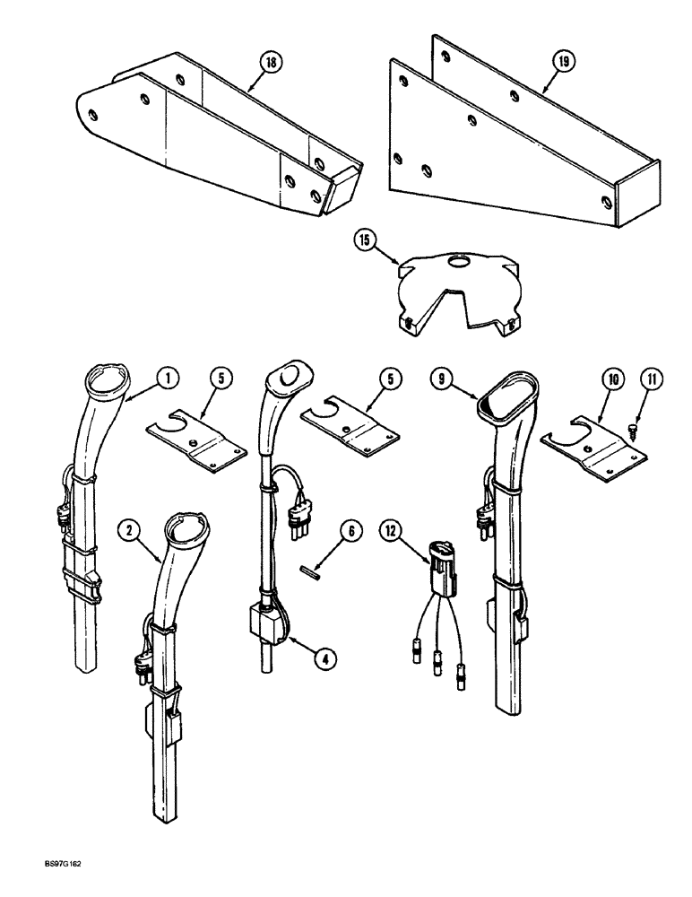 Схема запчастей Case IH 900 - (9-306) - SEED TUBE ATTACHMENTS (09) - CHASSIS/ATTACHMENTS