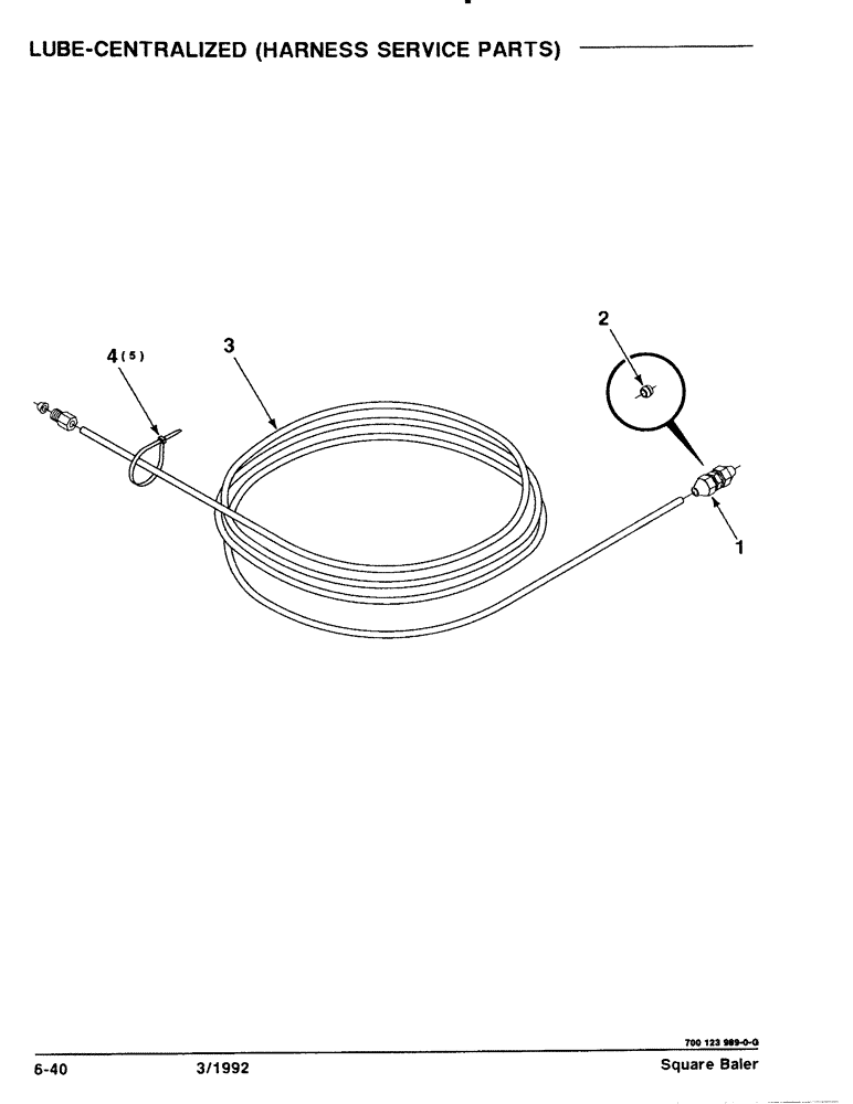 Схема запчастей Case IH 8570 - (6-40) - LUBE, CENTRALIZED, HARNESS SERVICE PARTS (14) - BALE CHAMBER