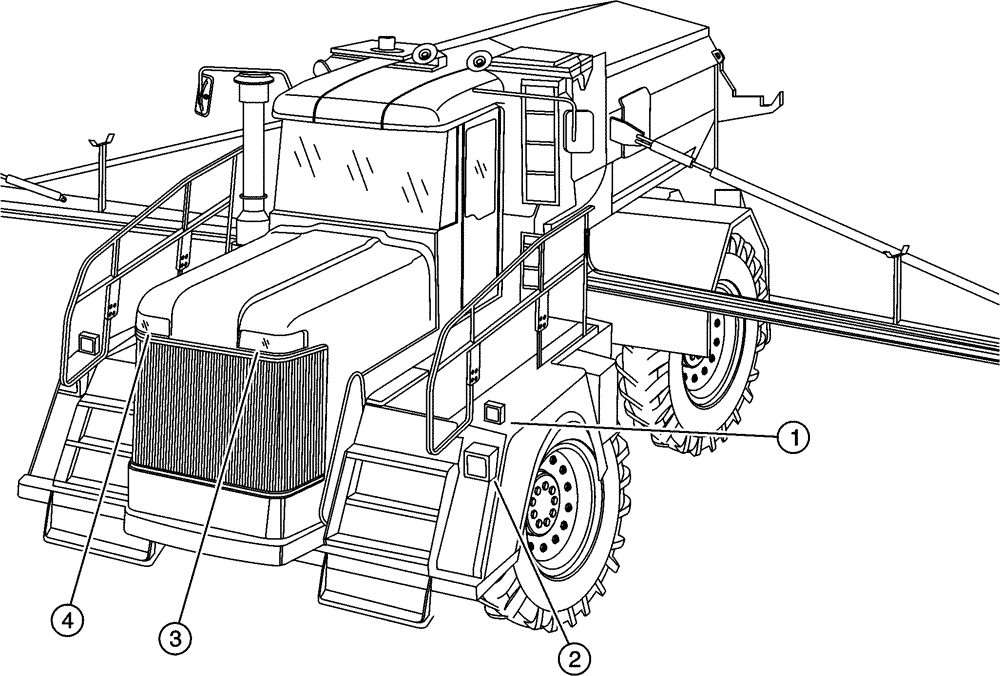 Схема запчастей Case IH FLX4375 - (08-005) - LIGHT GROUP (06) - ELECTRICAL