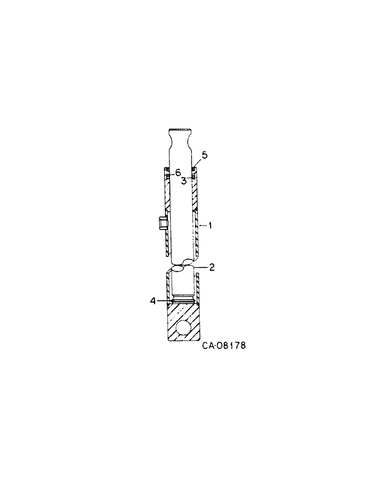 Схема запчастей Case IH SINGLE - (A-38) - SINGLE OVERSHOT AUGER HEADER, CYLINDER, HEADER LIFT, 1.5 X 