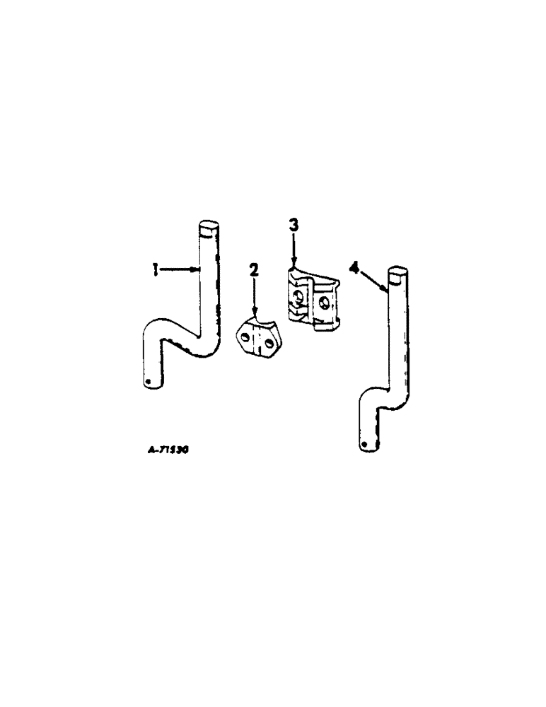 Схема запчастей Case IH 541 - (AA-06[A]) - COLTER SHANK AND CLAMP, ONE PER FURROW 