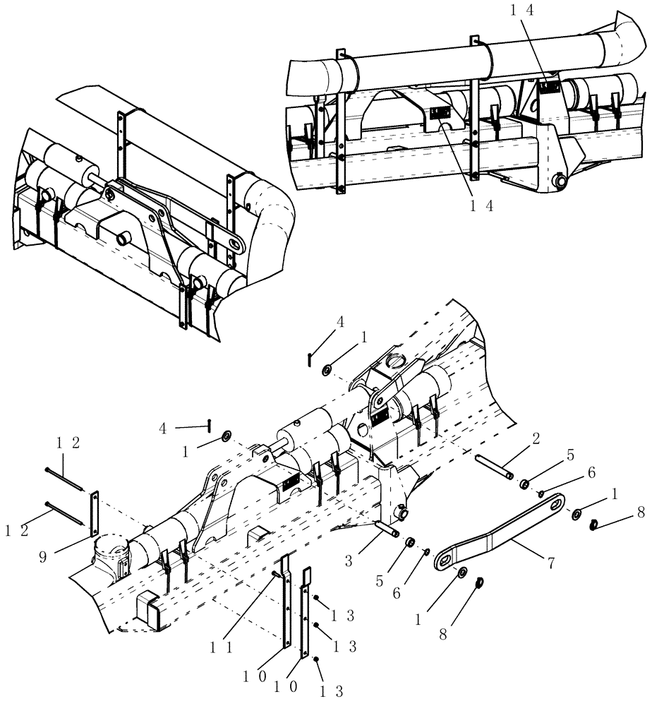 Схема запчастей Case IH 1200PT - (F.10.E[03]) - WING LOCKUP - 16/31 ROW F - Frame Positioning