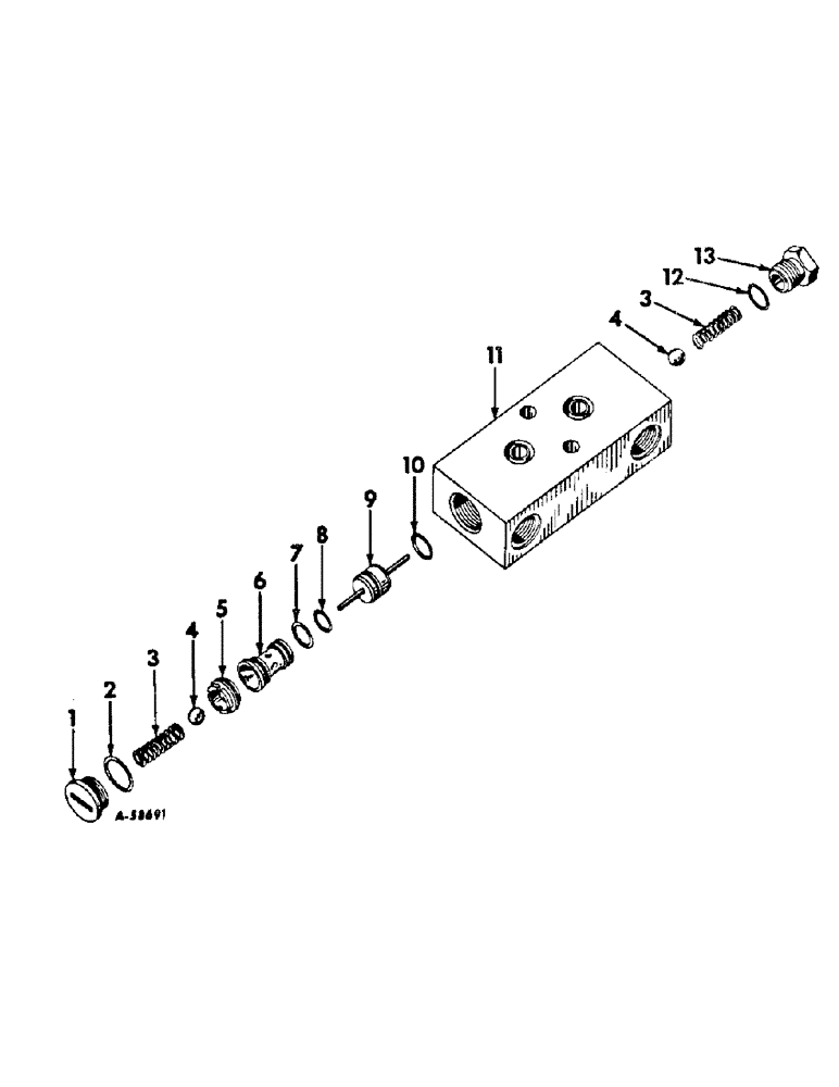 Схема запчастей Case IH 856 - (F-16) - HYDRAULICS SYSTEM, DOUBLE ACTING CHECK VALVE (07) - HYDRAULIC SYSTEM