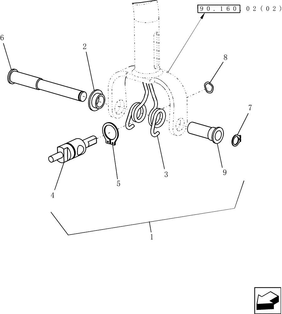 Схема запчастей Case IH 7010 - (55.512.13[01]) - KIT, PROPULSION HANDLE - 7010/8010 (55) - ELECTRICAL SYSTEMS