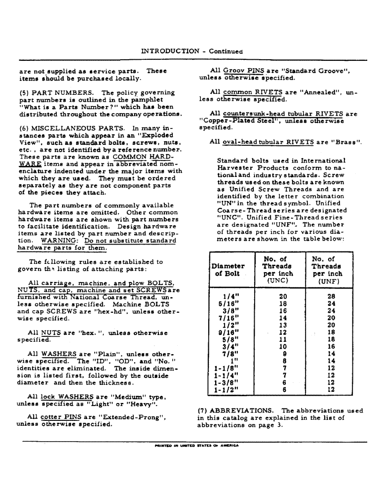Схема запчастей Case IH 303 - (002) - INTRODUCTION, CONTINUED (00) - GENERAL & PICTORIAL INDEX