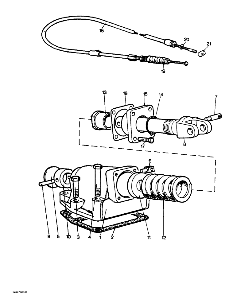 Схема запчастей Case IH 1210 - (8-52) - SINGLE RATE SENSING UNIT, 1210, 1210G AND 1210Q TRACTORS (08) - HYDRAULICS