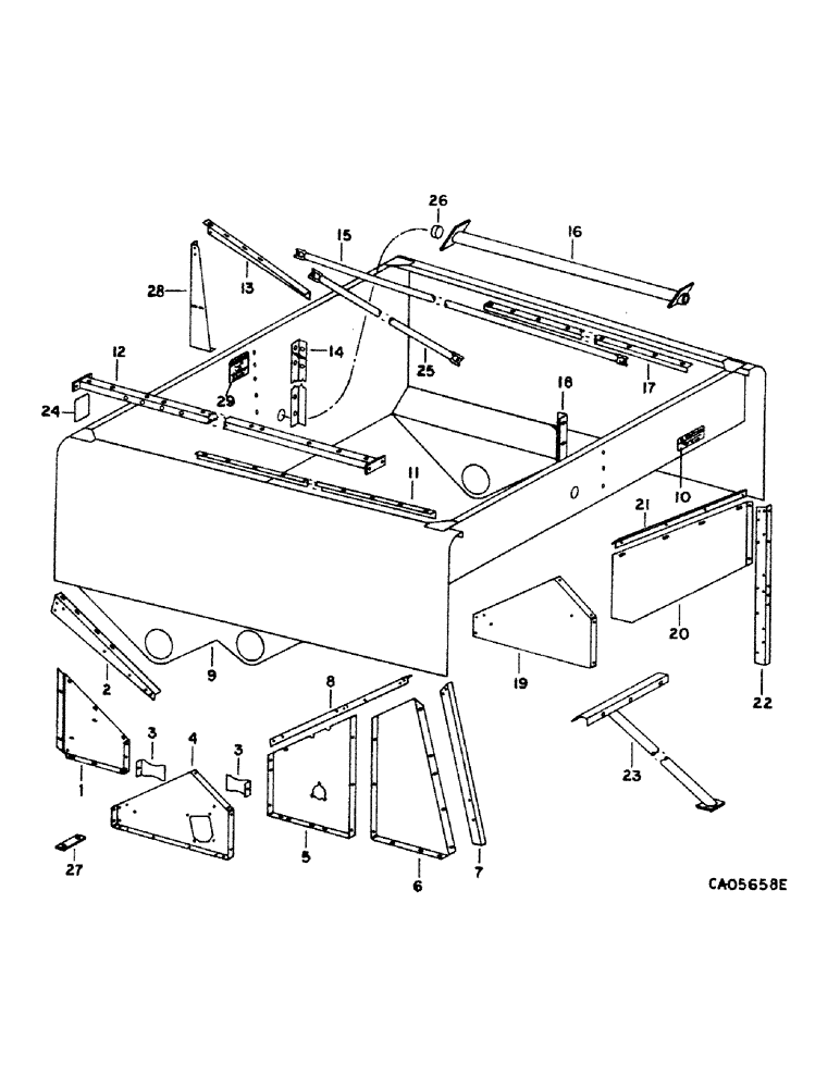 Схема запчастей Case IH 1440 - (26-01) - GRAIN TANK Grain Tank