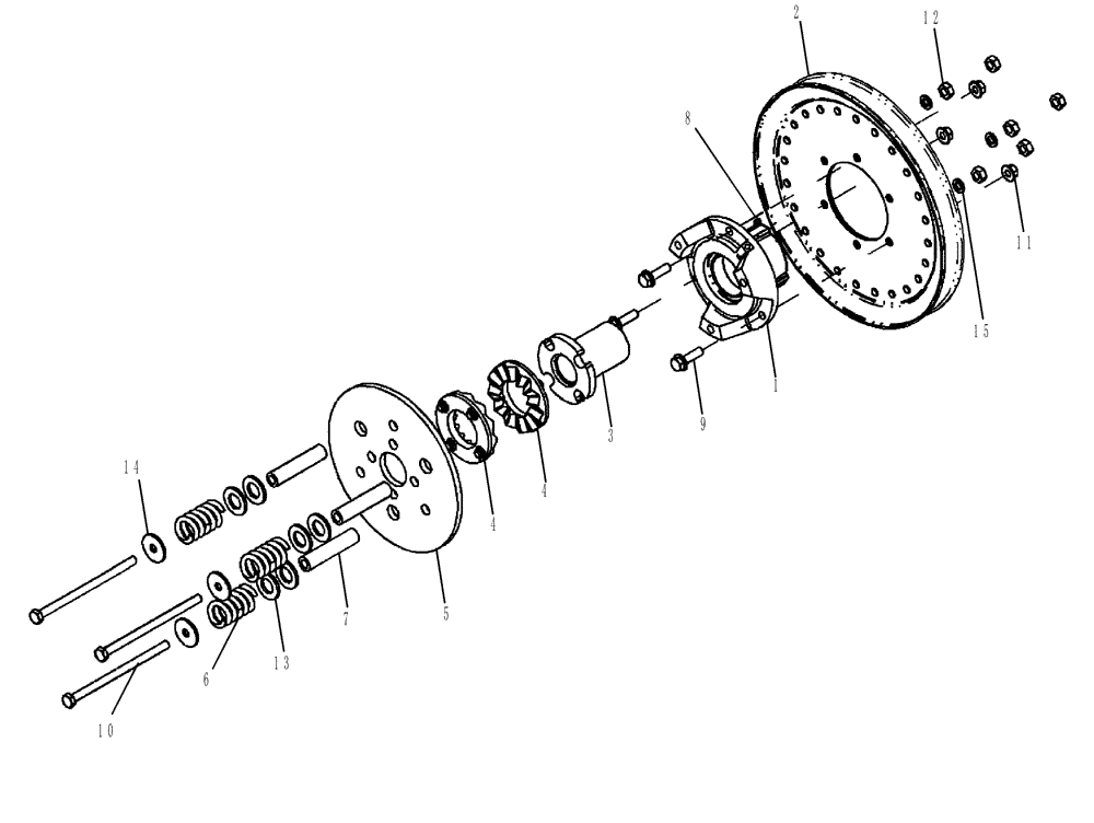 Схема запчастей Case IH 5130 - (18.110.03) - CLUTCH ASSEMBLY, ELEVATOR JACKSHAFT (18) - CLUTCH