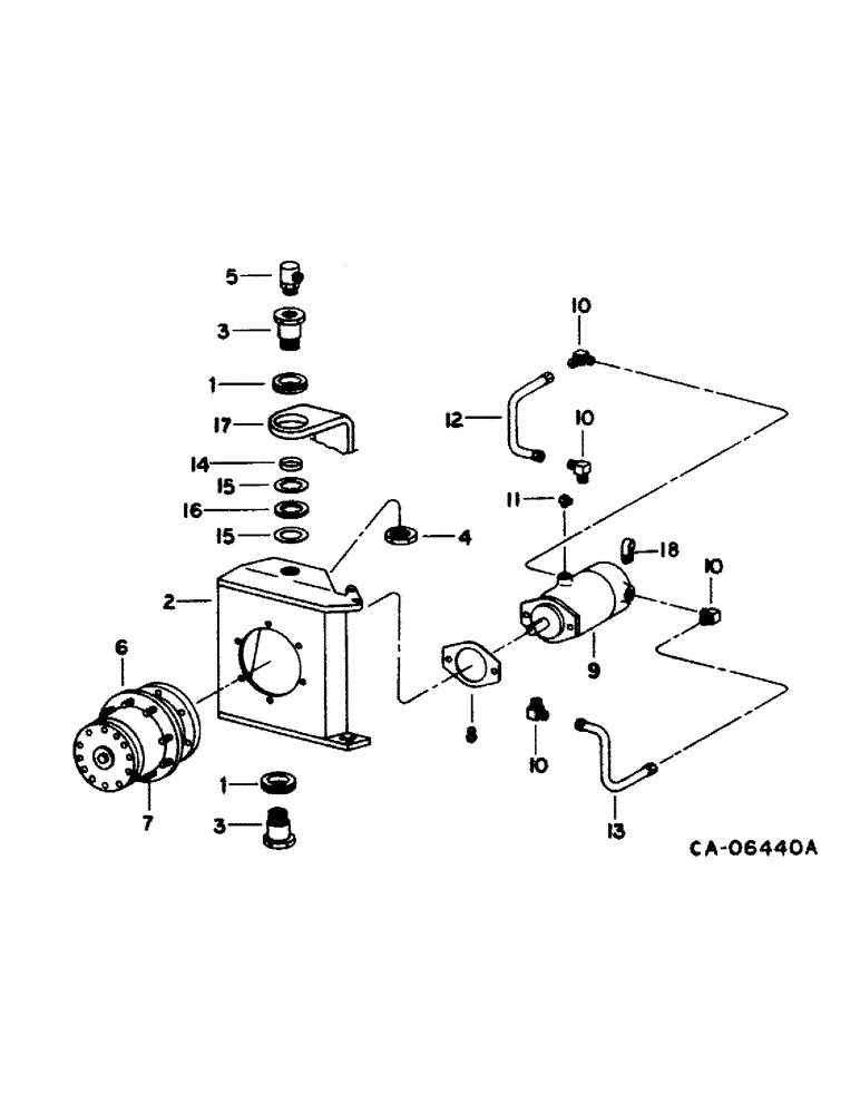 Схема запчастей Case IH 1460 - (15-19) - WHEEL AND TRACTION, POWER GUIDE WHEEL DRIVE, S/N 52155 AND BELOW Wheels & Traction