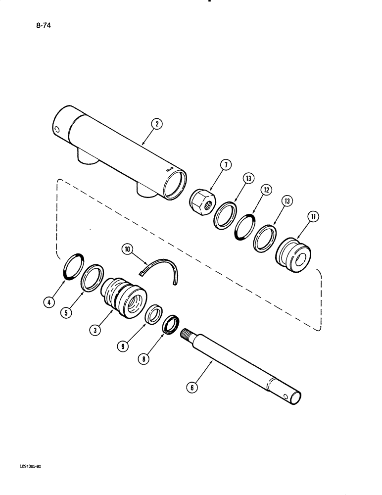 Схема запчастей Case IH 1670 - (8-74) - SEPARATOR CLUTCH CYLINDER (07) - HYDRAULICS