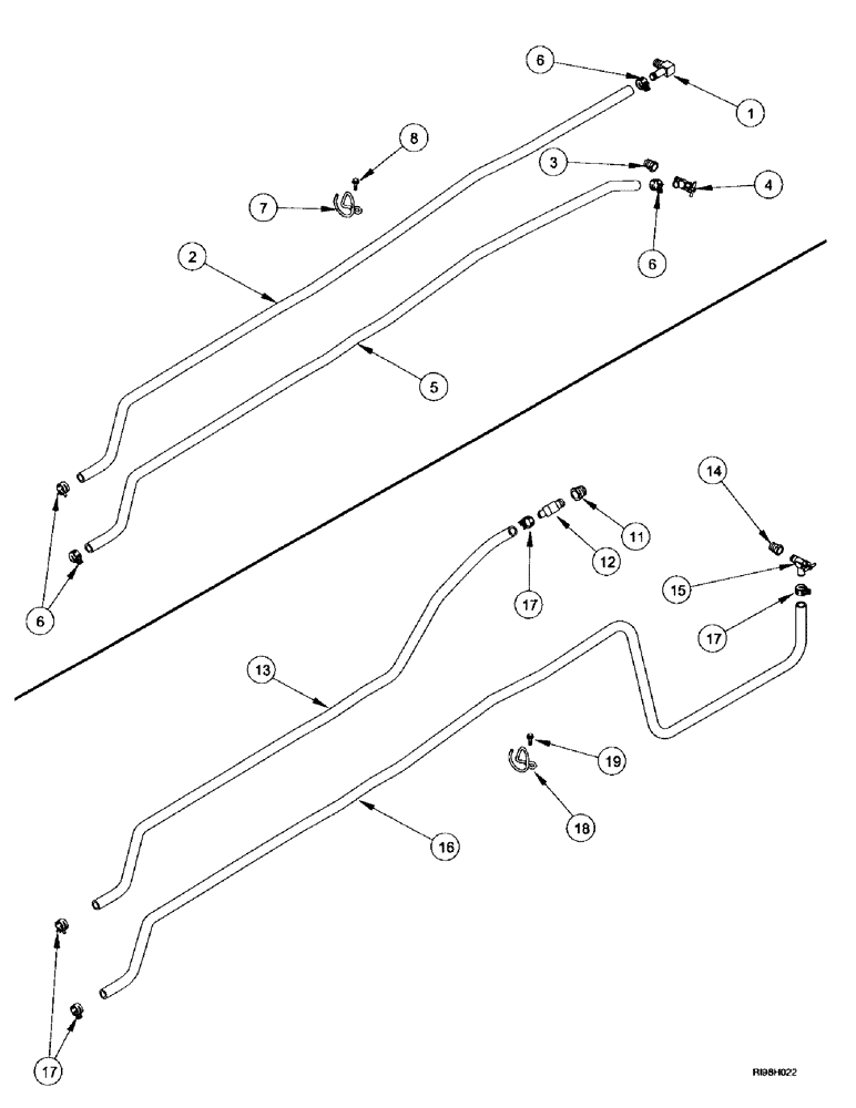 Схема запчастей Case IH MX220 - (9-088) - HEATER SYSTEM, MX180, MX200, MX220, MX240, MX270 (09) - CHASSIS/ATTACHMENTS