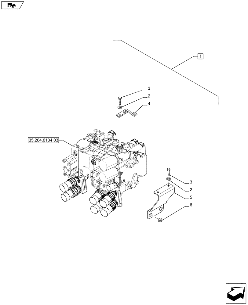 Схема запчастей Case IH PUMA 170 - (88.033.05[09]) - DIA KIT - PNEUMATIC TRAILER BRAKE (UK) - BRACKET (88) - ACCESSORIES