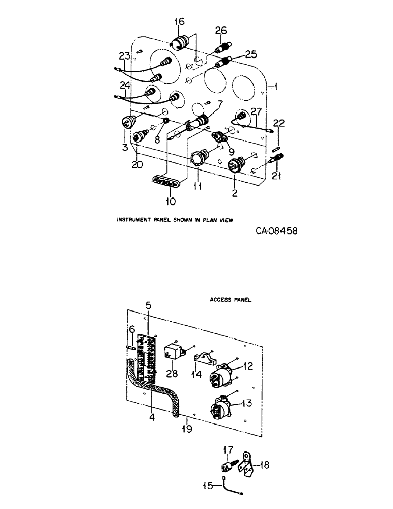 Схема запчастей Case IH 4568 - (08-16) - ELECTRICAL, INSTRUMENT PANEL WIRING, SWITCHES AND RELATED PARTS, 4568 TRACTORS (06) - ELECTRICAL