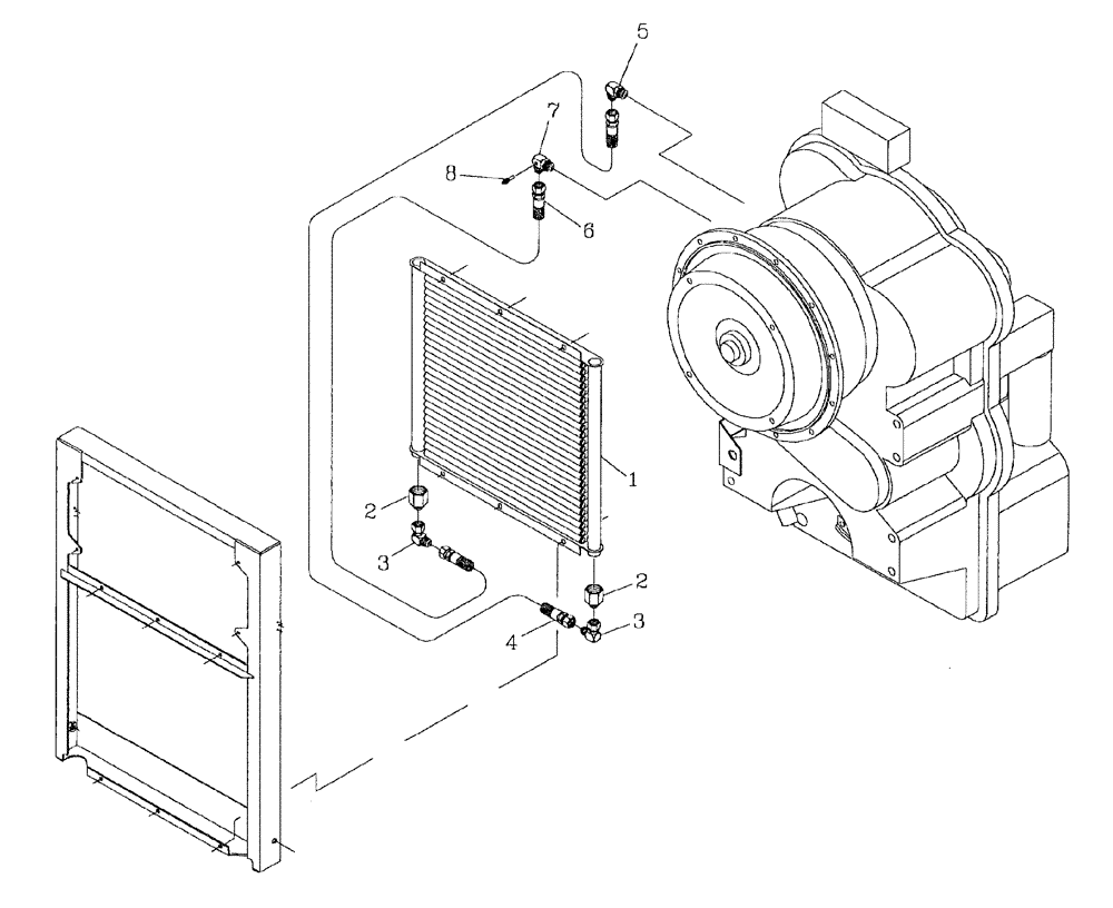 Схема запчастей Case IH AUSTOFT - (B05[07]) - HYDRUALIC CIRCUIT-OIL COOLER Hydraulic Components & Circuits