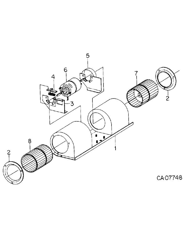 Схема запчастей Case IH 3688 - (13-38) - SUPERSTRUCTURE, BLOWER ASSEMBLY (05) - SUPERSTRUCTURE