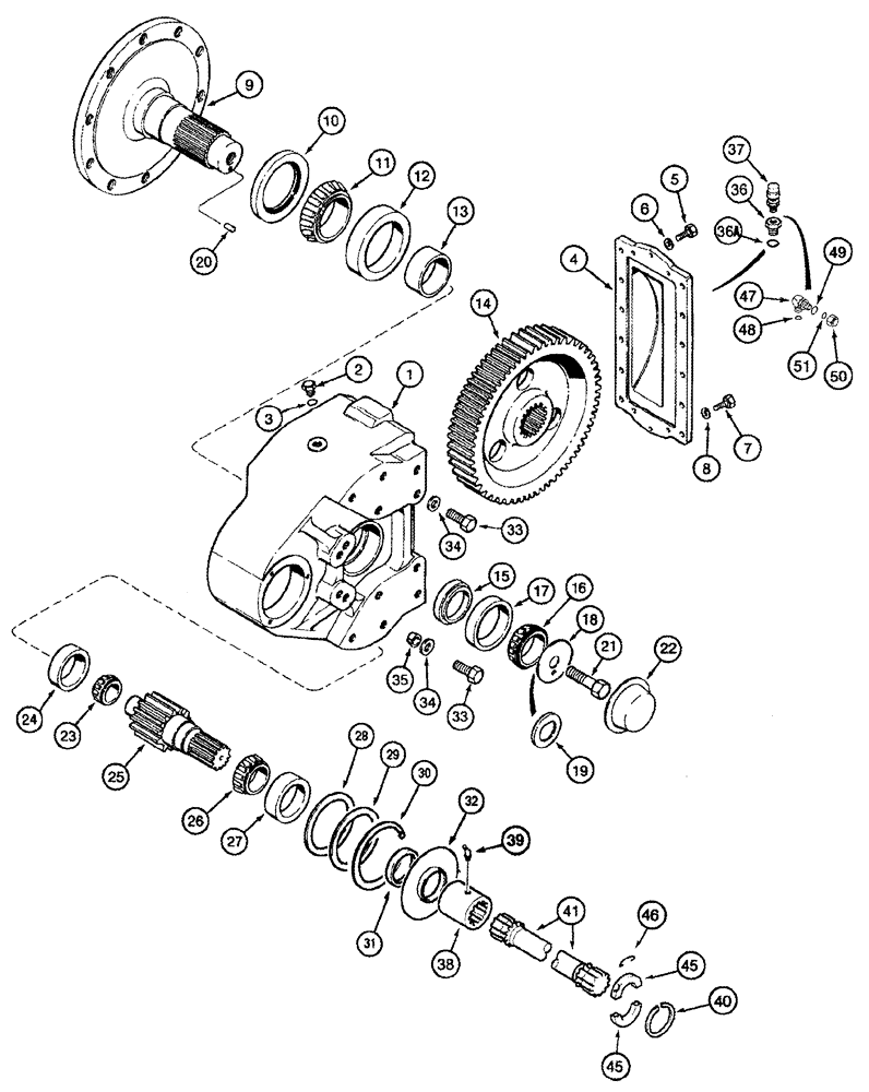 Схема запчастей Case IH 2366 - (06-28) - FINAL DRIVE ASSY - STANDARD - BSN JJC0252949 (03) - POWER TRAIN