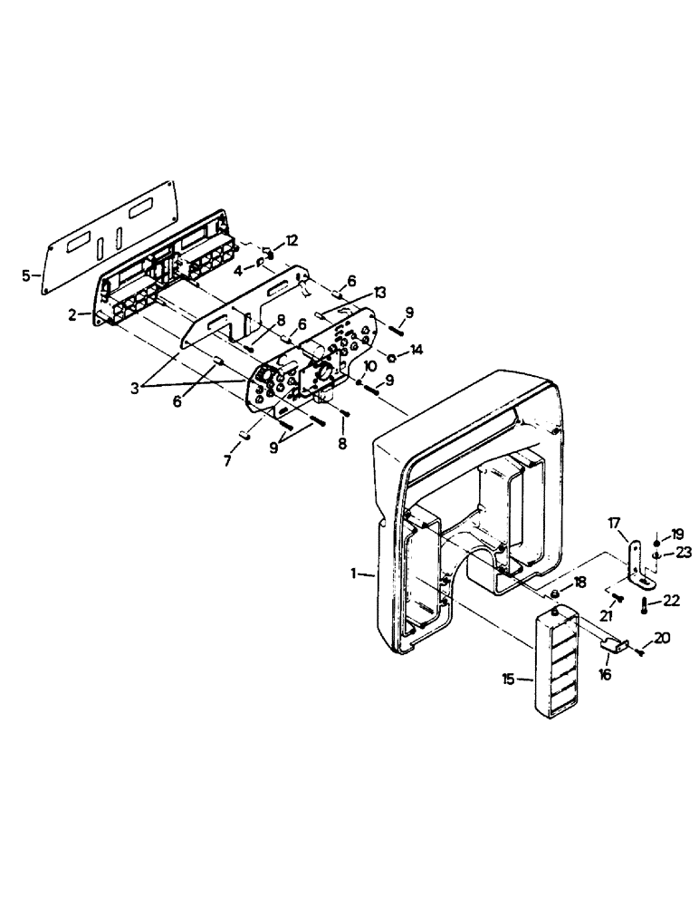 Схема запчастей Case IH 9130 - (01-36) - DELUXE DASH ASSEMBLY (10) - CAB