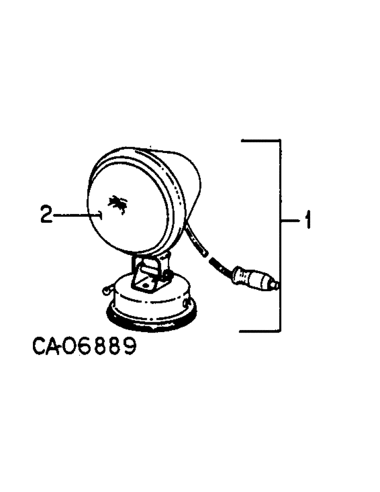 Схема запчастей Case IH HYDRO 70 - (08-26) - ELECTRICAL, AUXILIARY FLOOD LIGHT PARTS ACCESSORY (06) - ELECTRICAL