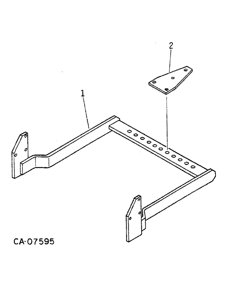 Схема запчастей Case IH 274 - (09-03) - FRAME, FIXED DRAWBAR (12) - FRAME