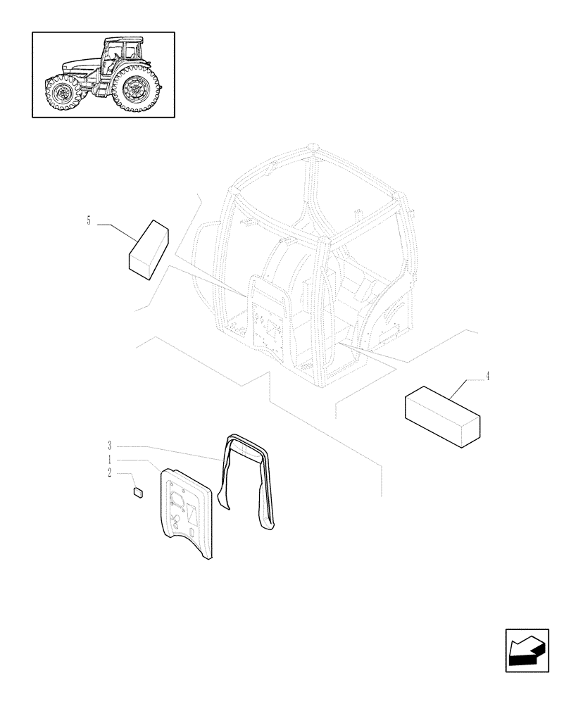 Схема запчастей Case IH MXU115 - (1.93.1) - SOUNDPROOFING (10) - OPERATORS PLATFORM/CAB