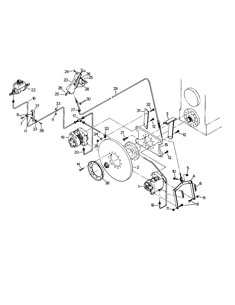 Схема запчастей Case IH KS-360 - (05-01) - BRAKE GROUP (5.1) - BRAKES