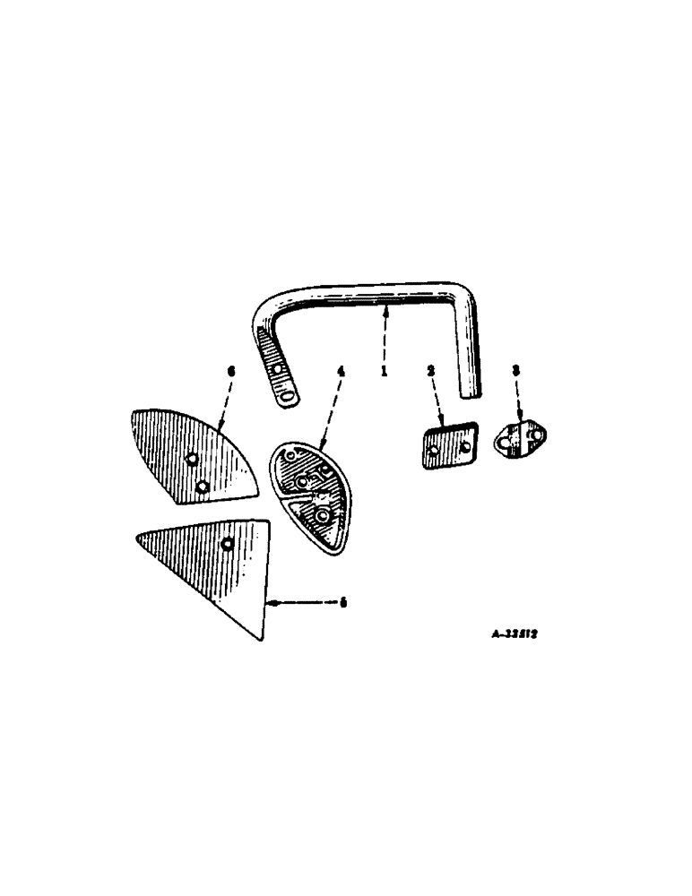 Схема запчастей Case IH 521 - (AA-11[A]) - JOINTER, TWO PIECE BLADE, ONE PER FURROW 