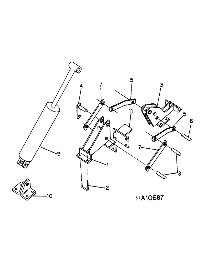 Схема запчастей Case IH 5500 - (G-07) - REAR HINGE, 39 FOOT DOUBLE FOLD, WING TYPE 