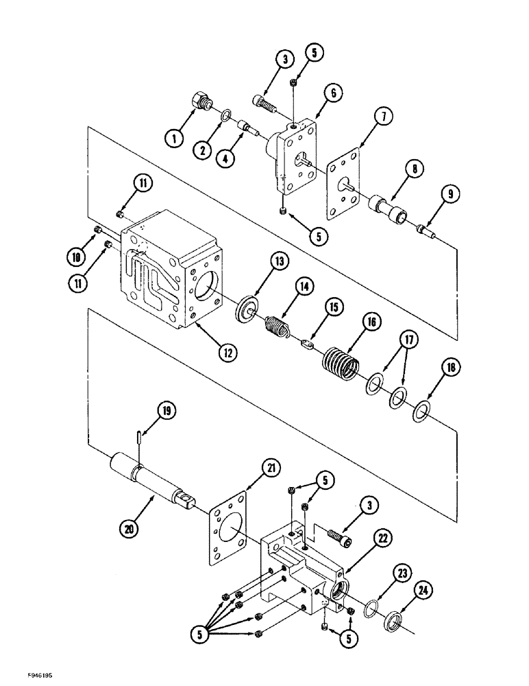 Схема запчастей Case IH 9380 - (6-098) - 24 SPEED SYNCHROSHIFT TRANSMISSION ASSEMBLY, CONTROL VALVE (06) - POWER TRAIN