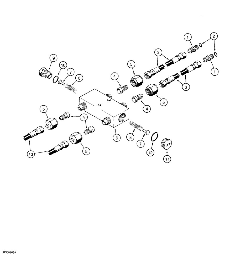 Схема запчастей Case IH 5700 - (8-036) - LOAD CHECK VALVE HYDRAULIC CIRCUIT, USED WHEN PLOW IS OPERATED BY TRACTOR WITHOUT CHECK VALVE (08) - HYDRAULICS