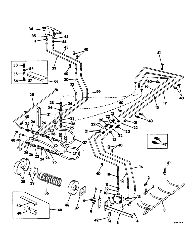 Схема запчастей Case IH 303 - (217) - PLATFORM AUTOMATIC CONTROL ATTACHMENT (58) - ATTACHMENTS/HEADERS