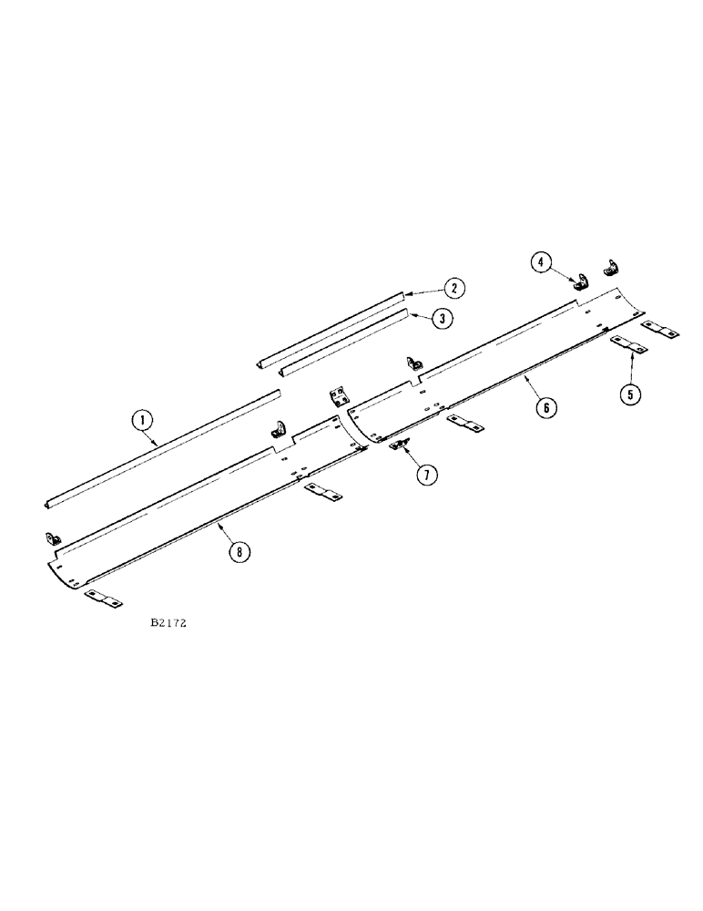 Схема запчастей Case IH 460 - (030[1]) - HEADER SKID ATTACHMENT (58) - ATTACHMENTS/HEADERS