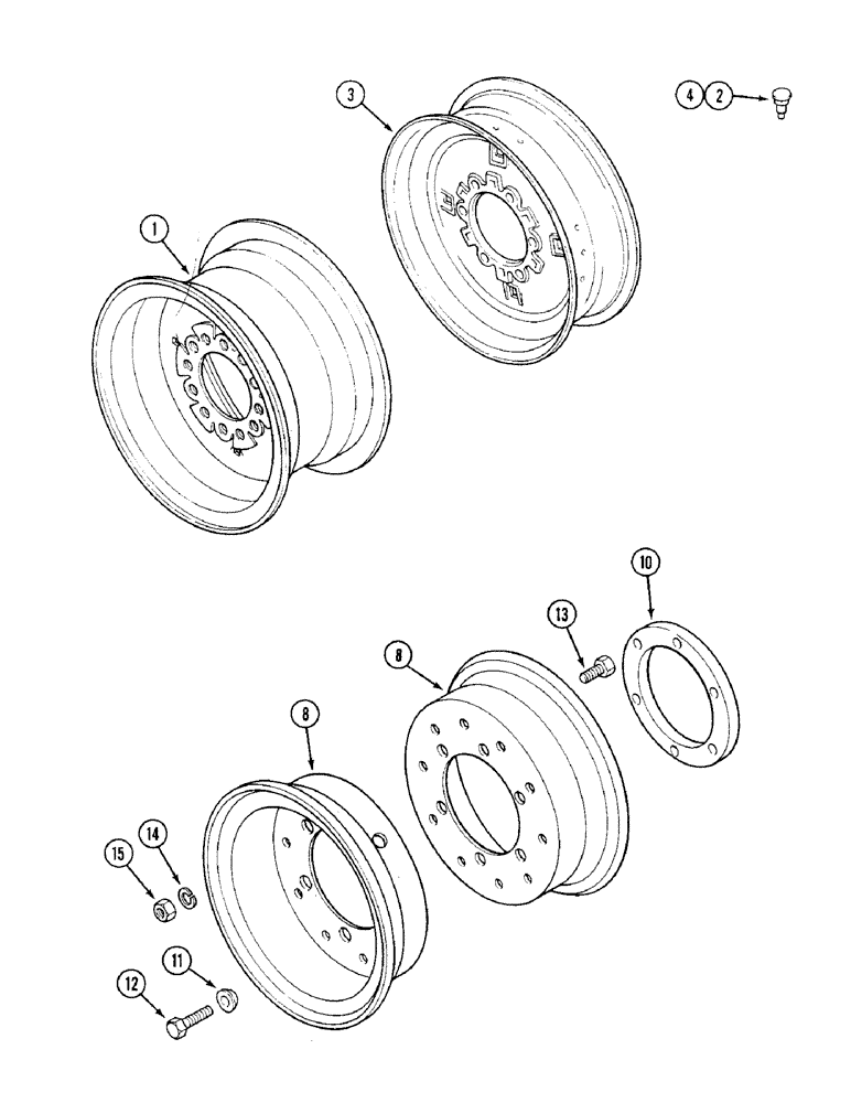 Схема запчастей Case IH 1394 - (5-144) - FRONT WHEELS, LOW PROFILE SPECIAL (05) - STEERING