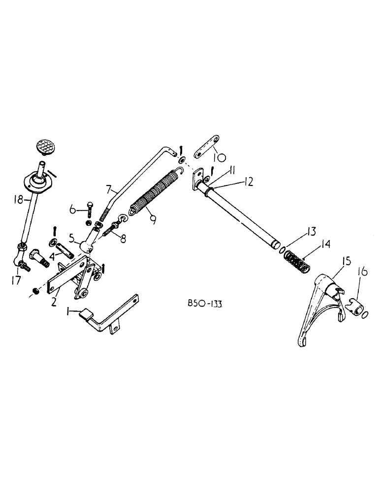 Схема запчастей Case IH 784 - (07-036) - DIFFERENTIAL LOCK, SUPER DE-LUXE CAB (04) - Drive Train