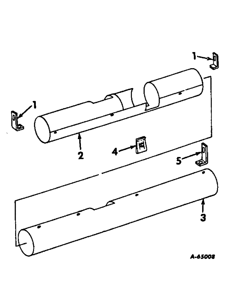 Схема запчастей Case IH 715 - (07-13) - DRIVE TRAIN, FINAL DRIVE SHAFT SHIELD Drive Train