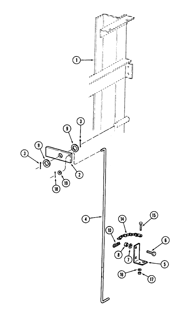 Схема запчастей Case IH 1822 - (9C-56) - REAR BASKET LOCK (16) - BASKET