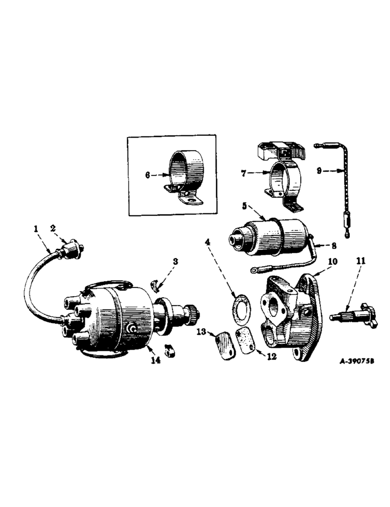 Схема запчастей Case IH 300 - (082) - ELECTRICAL SYSTEM, CARBURETED ENGINE, BATTERY IGNITION UNIT (06) - ELECTRICAL SYSTEMS